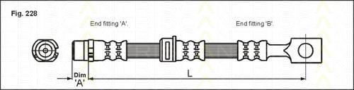Przewód hamulcowy przedni 58967 Quick Brake