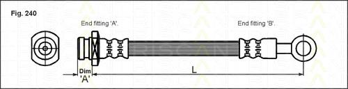 Przewód hamulcowy przedni Suzuki Grand Vitara SUV (FT, HT) (1998 - 2005) cena, od 7,88 USD