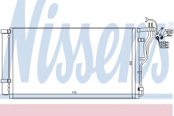 Chłodnica klimatyzacji Nissens 940347 cena, od 110,33 USD