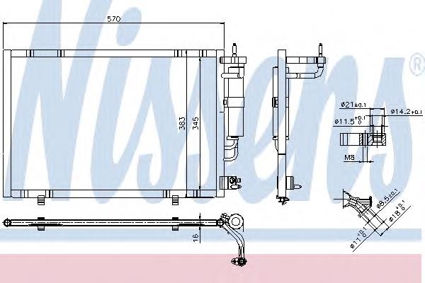 Chłodnica klimatyzacji Ford AP3119710BB cena, od 122,26 USD