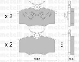Klocki hamulcowe przednie tarczowe VAG 377698151J cena, od 39,65 USD