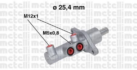 Do koszyka BPYS4340ZC Mazda Główny cylinder hamulców