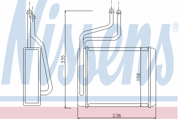 3349997 Ford chłodnica nagrzewnicy (ogrzewacza)