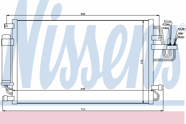 94801 Nissens chłodnica klimatyzacji