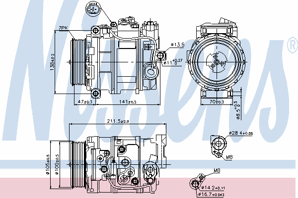 A0002302711 Mercedes sprężarka klimatyzacji