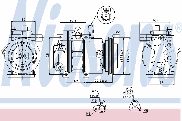 Do koszyka 9770110100 Hyundai/Kia Sprężarka klimatyzacji