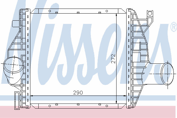 96843 Nissens chłodnica intercoolera