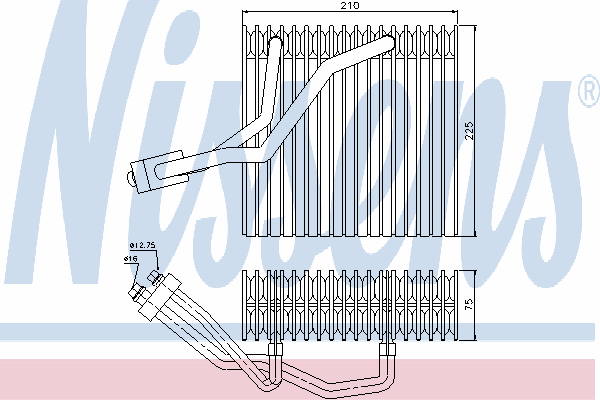 Parownik klimatyzacji 92176 Nissens