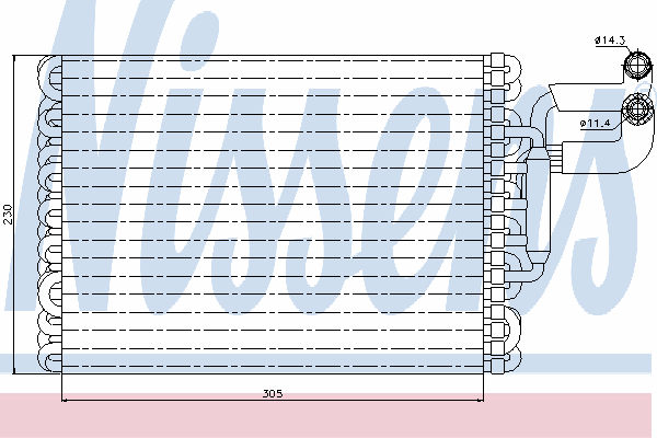 Parownik klimatyzacji 92059 Nissens