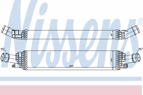 96567 Nissens chłodnica intercoolera