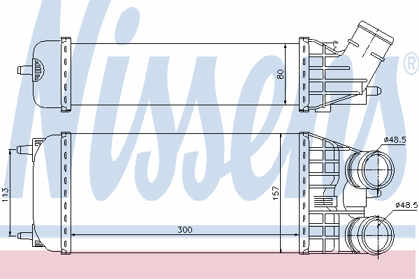 96594 Nissens chłodnica intercoolera