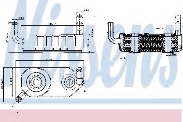 096409061 VAG Chłodnica automatycznej/mechanicznej skrzyni biegów