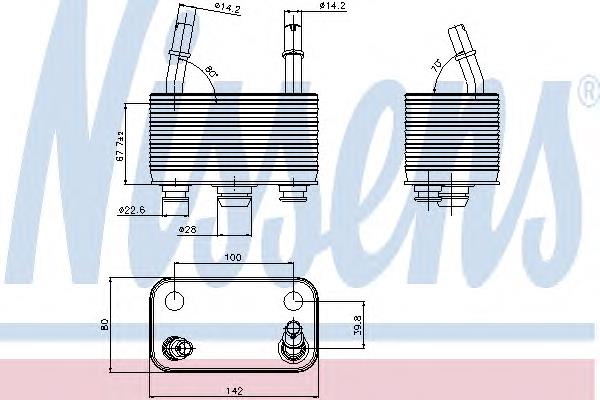 Chłodnica automatycznej/mechanicznej skrzyni biegów ERA 354114 cena, od 50,16 USD