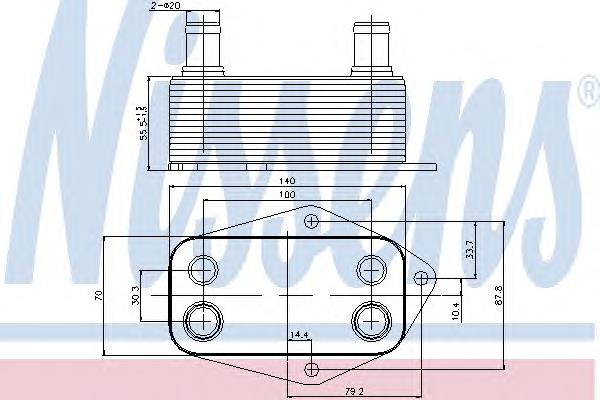 Chłodnica oleju, pod filtrem BMW 11422247015 cena, od 55,83 USD