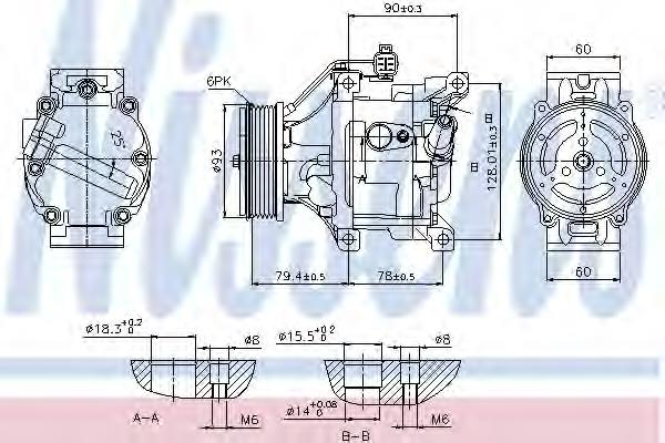 Do koszyka SCS06C Toyota Sprężarka klimatyzacji