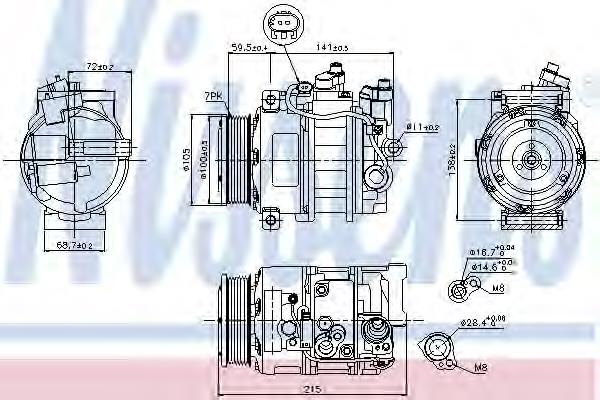 Sprężarka klimatyzacji Nissens 89520