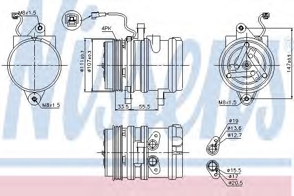 96406677 General Motors Sprężarka klimatyzacji