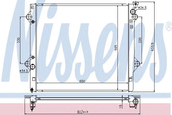 Chłodnica silnika Toyota 1640075440 cena, od 150,20 USD