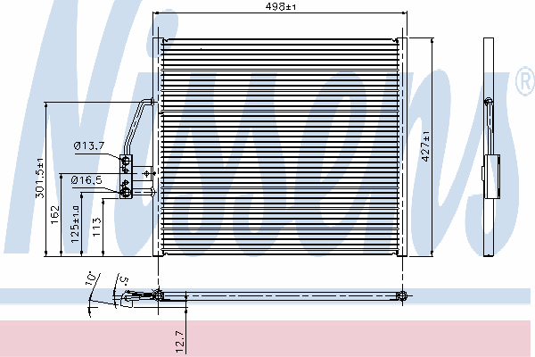 94274 Nissens chłodnica klimatyzacji