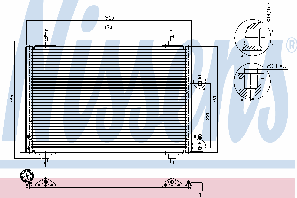 94560 Nissens chłodnica klimatyzacji