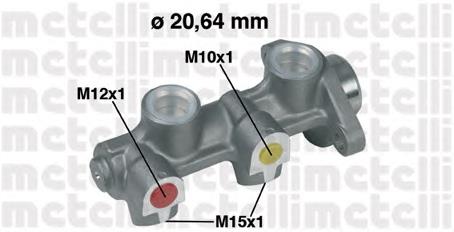 050180 Metelli Główny cylinder hamulców