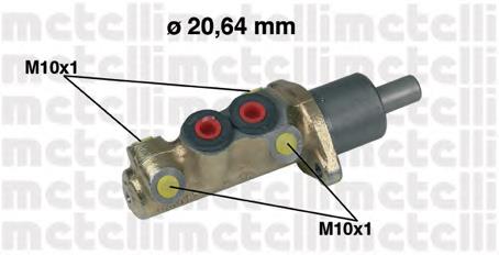 050039 Metelli Główny cylinder hamulców