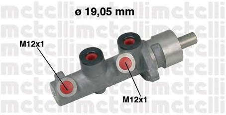 050472 Metelli Główny cylinder hamulców