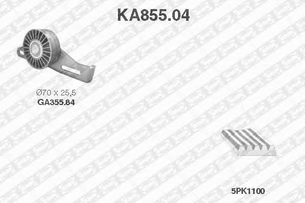 KA855.04 SNR pasek napędowy mechanizmów, zestaw