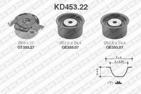 Pasek rozrządu, zestaw Opel 93174268 cena, od 105,50 USD