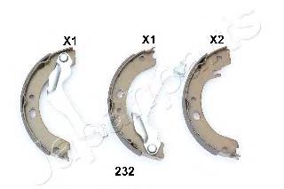 GF232AF Japan Parts Klocki hamulcowe tylne bębnowe