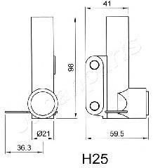 Napinacz paska rozrządu BEH25 Japan Parts