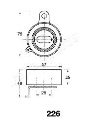 Rolka napinacza paska rozrządu BE226 Japan Parts