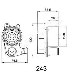 Do koszyka 1350517010 Toyota Rolka napinacza paska rozrządu
