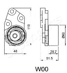 Rolka napinacza paska rozrządu I96350550 General Motors