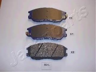 PAS01AF Japan Parts Klocki hamulcowe przednie tarczowe