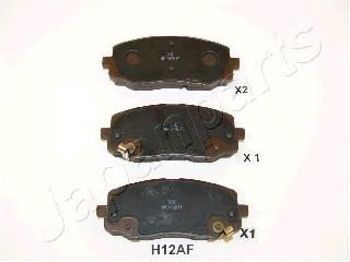 PAH12AF Japan Parts Klocki hamulcowe przednie tarczowe