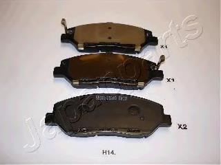 PAH14AF Japan Parts Klocki hamulcowe przednie tarczowe