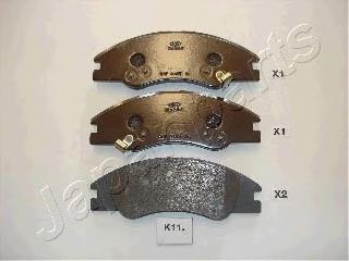 PAK11AF Japan Parts Klocki hamulcowe przednie tarczowe