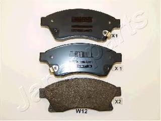 PAW12AF Japan Parts Klocki hamulcowe przednie tarczowe