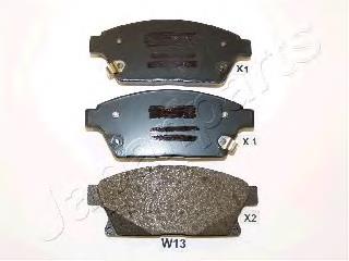 PAW13AF Japan Parts Klocki hamulcowe przednie tarczowe