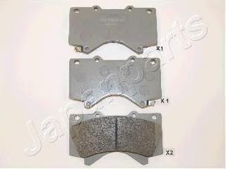 PA272AF Japan Parts Klocki hamulcowe przednie tarczowe