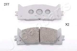PA277AF Japan Parts Klocki hamulcowe przednie tarczowe