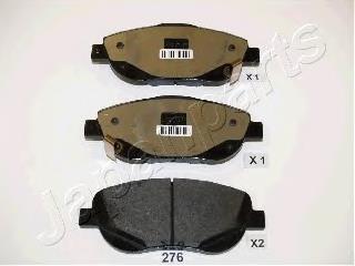 PA276AF Japan Parts Klocki hamulcowe przednie tarczowe