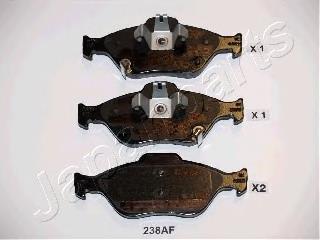 PA238AF Japan Parts Klocki hamulcowe przednie tarczowe