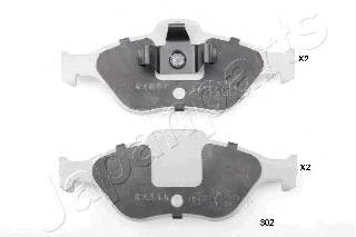PA302AF Japan Parts Klocki hamulcowe przednie tarczowe