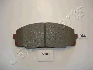 PA286AF Japan Parts Klocki hamulcowe przednie tarczowe