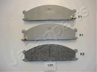 PA137AF Japan Parts Klocki hamulcowe przednie tarczowe