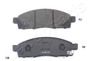 PA128AF Japan Parts Klocki hamulcowe przednie tarczowe
