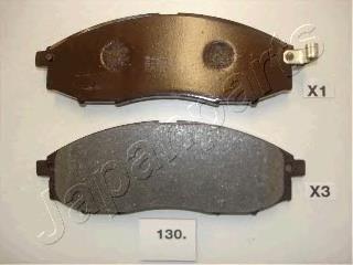 PA130AF Japan Parts Klocki hamulcowe przednie tarczowe