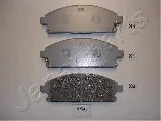 PA154AF Japan Parts Klocki hamulcowe przednie tarczowe